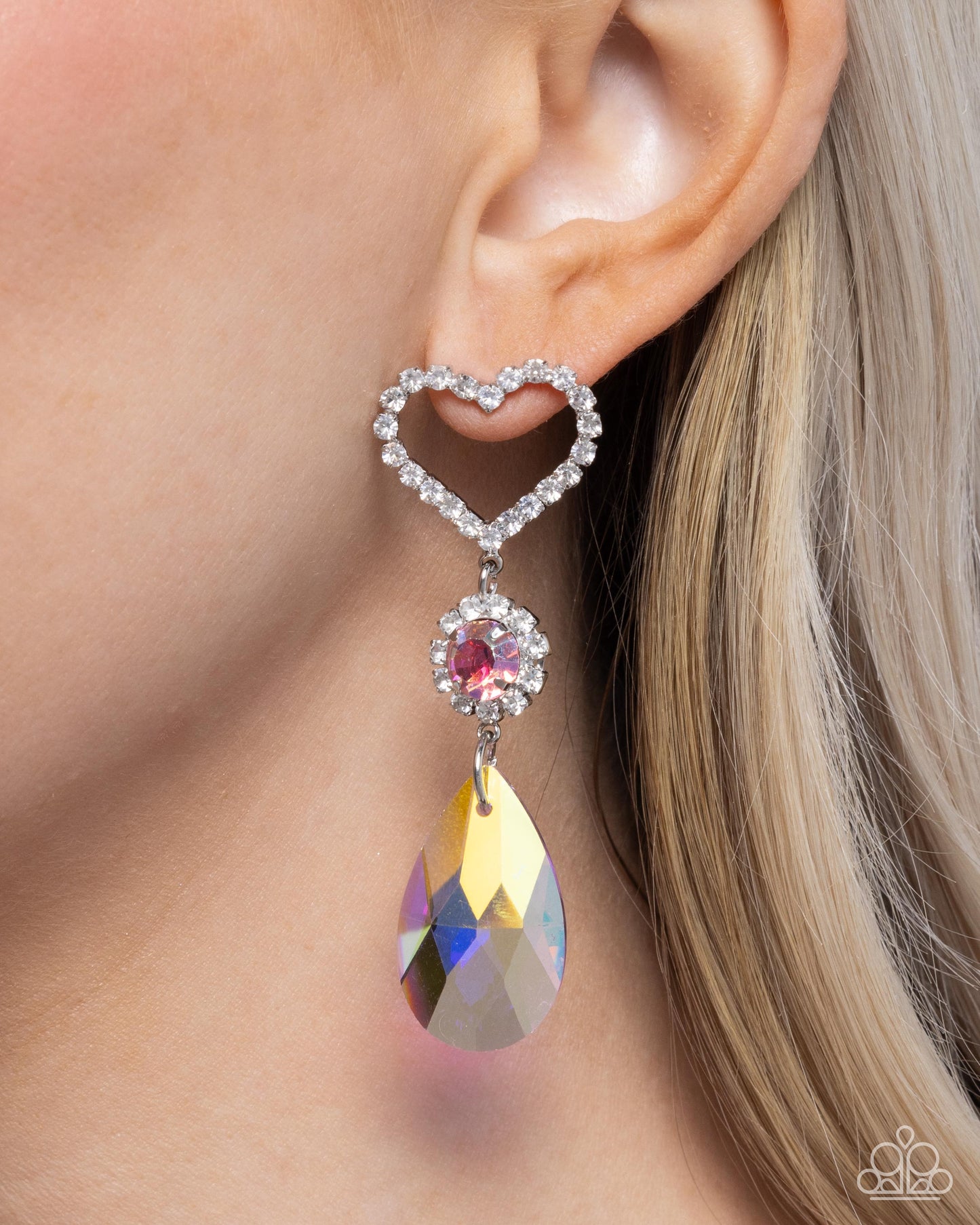 A Finishing Touch Faceted Frenzy - Pink Earrings