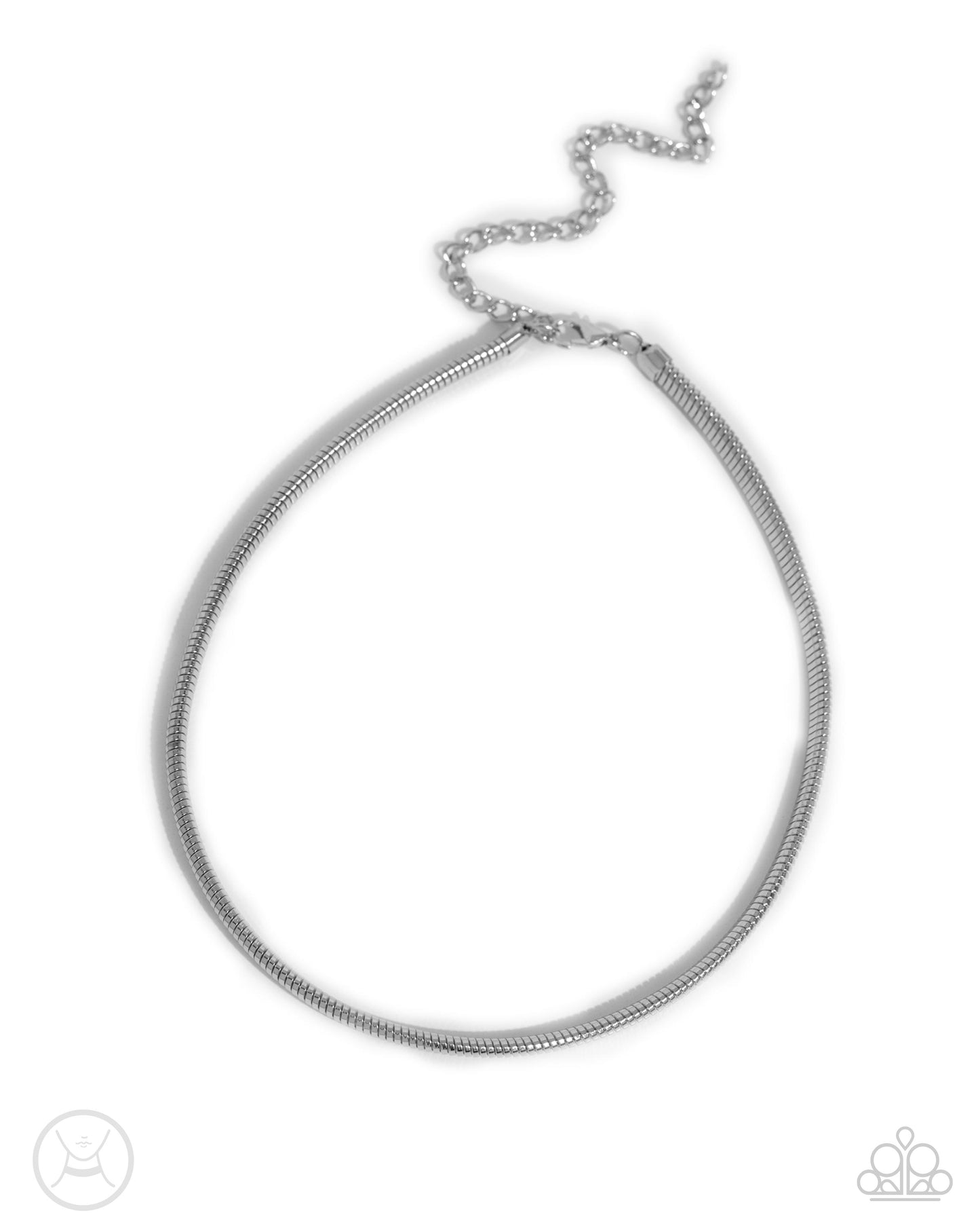 A Finishing Touch Captivating Choker - Silver Necklace