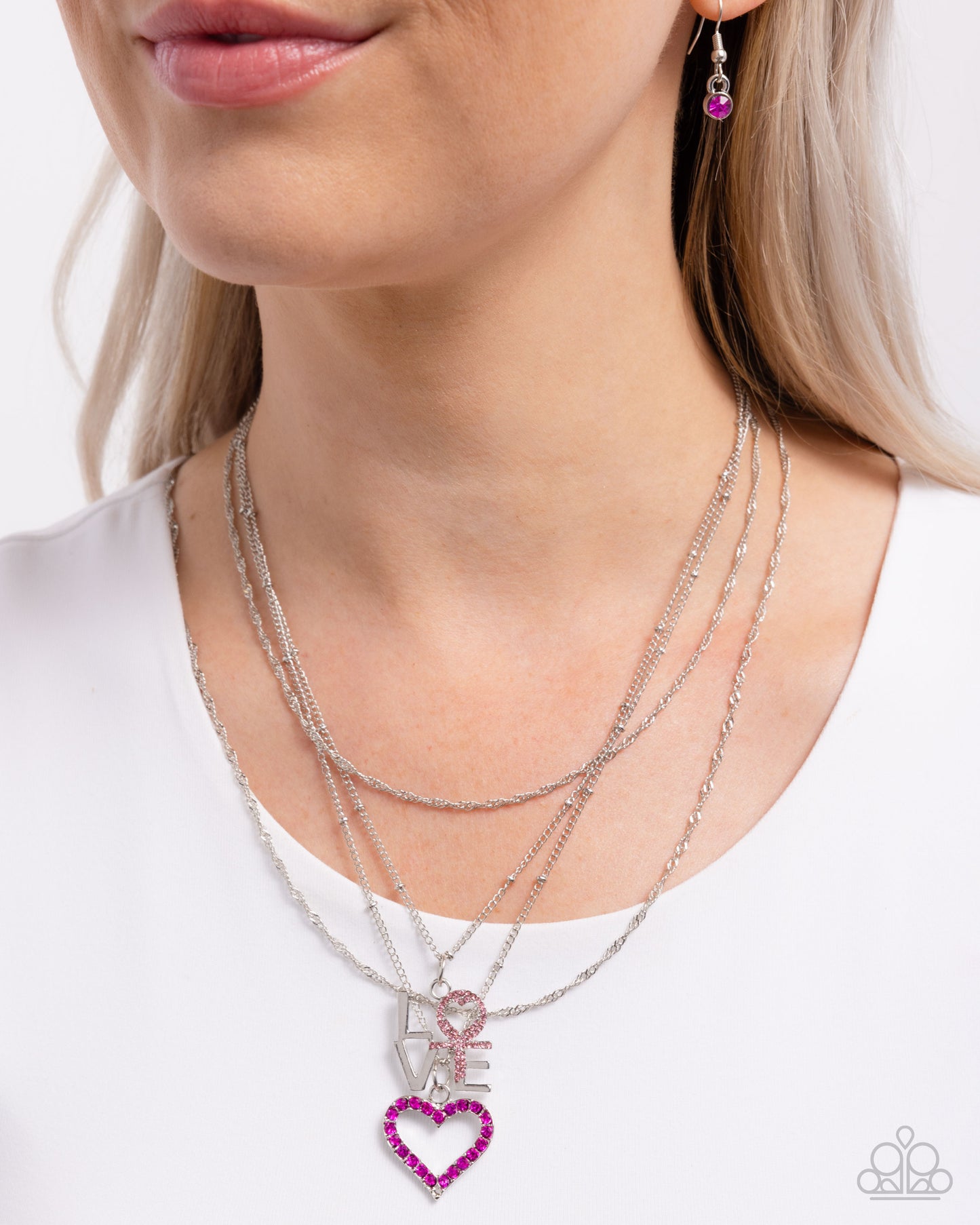 A Finishing Touch Courting Caliber - Pink Necklace