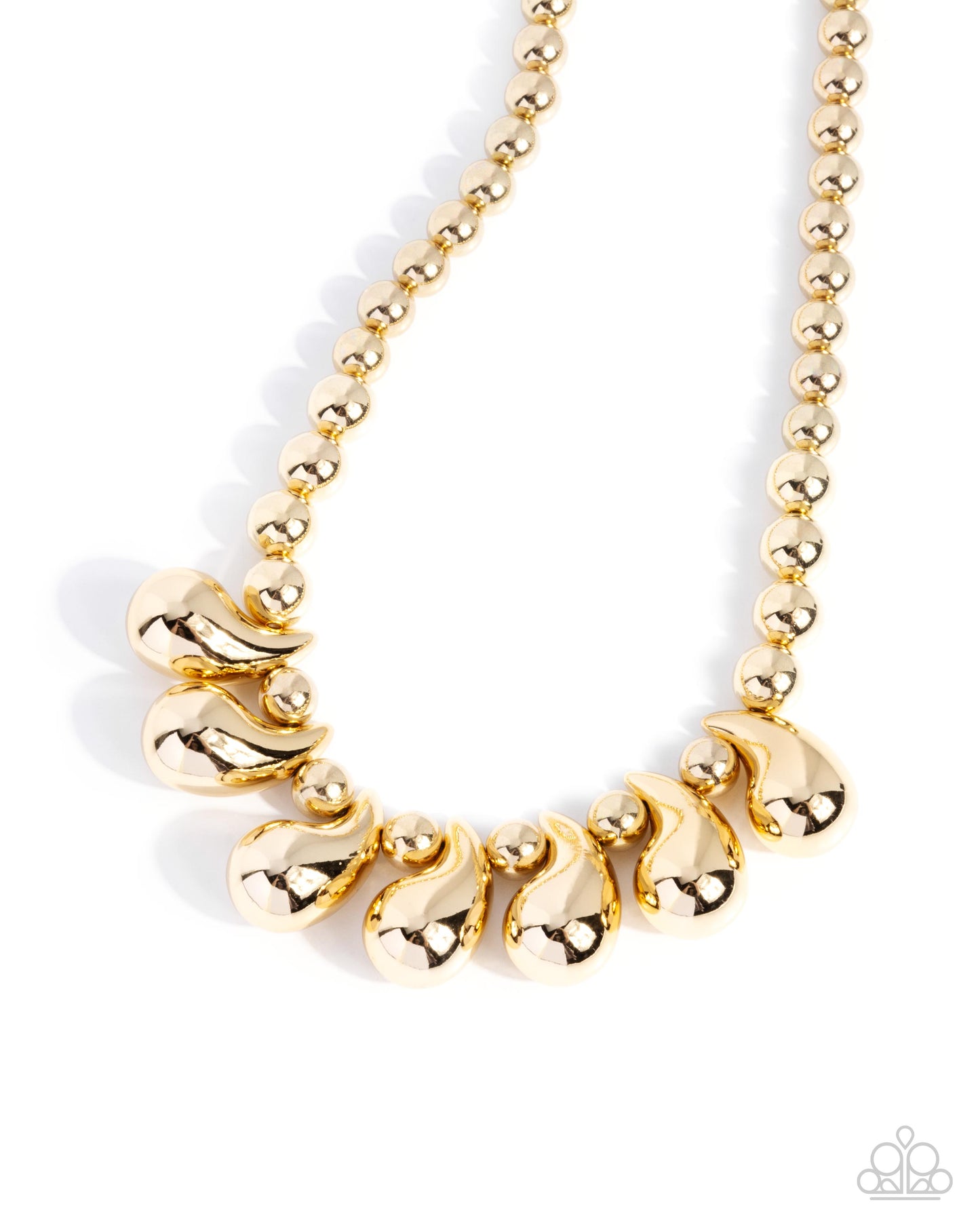 A Finishing Touch Raindrop Rebel - Gold Necklace