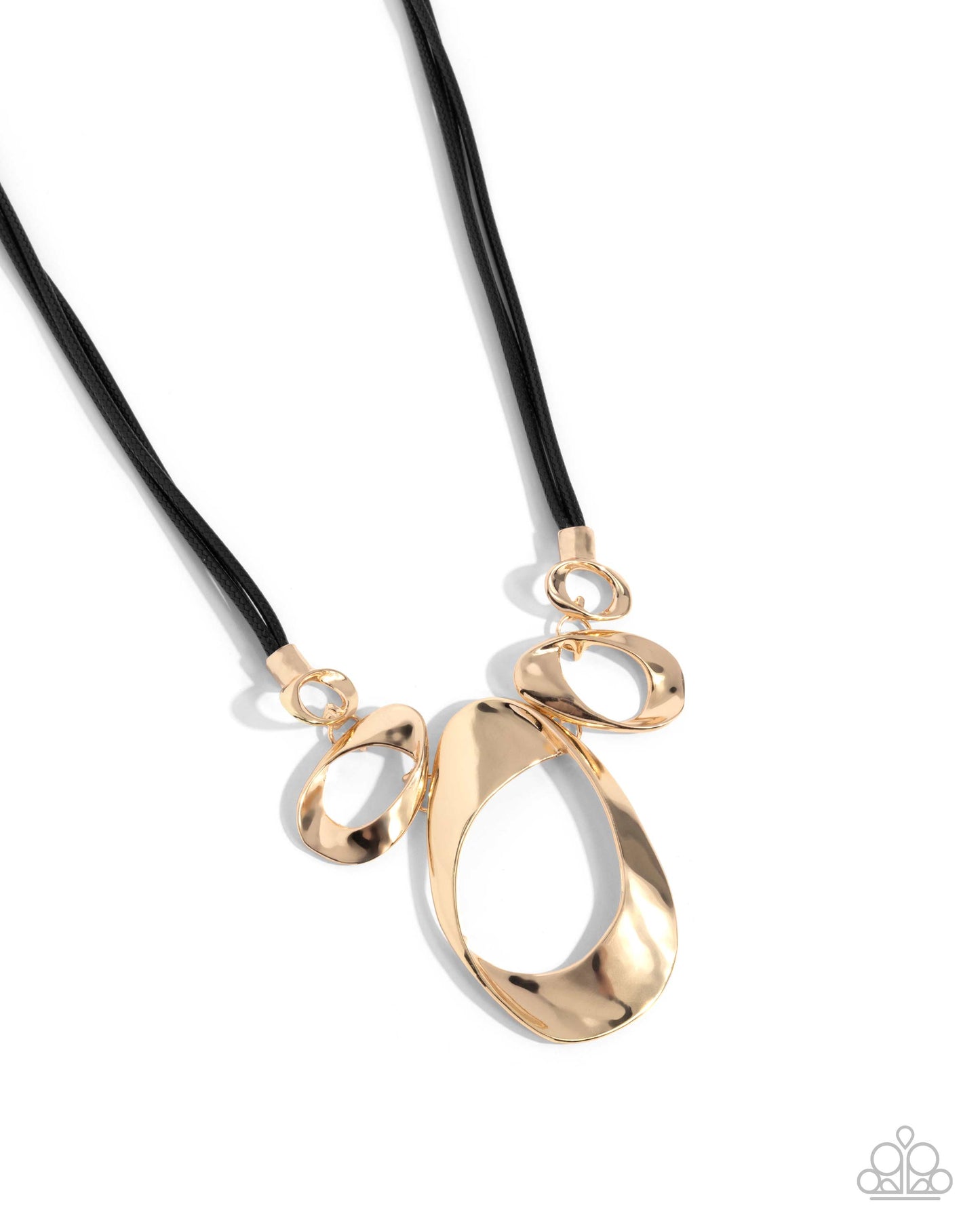A Finishing Touch Apprehensive Accent - Gold Necklace