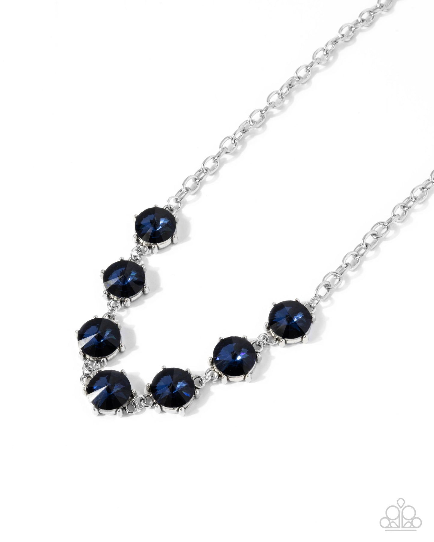 A Finishing Touch Drowning in Dazzle - Blue Necklace