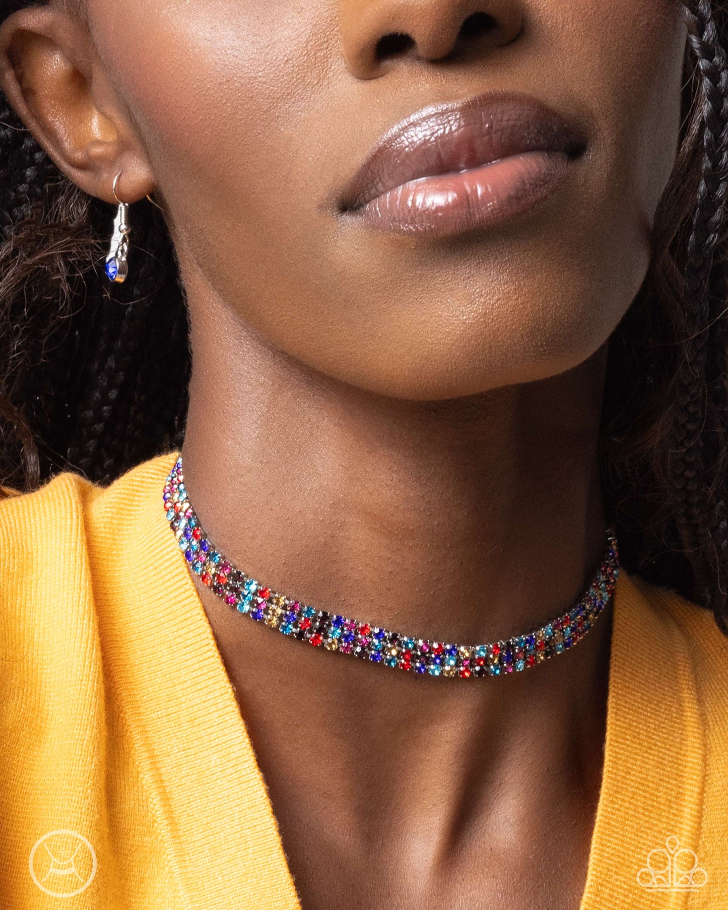 A Finishing Touch Terrific Trio - Multi Choker Necklace and Thrilling Trio - Multi Bracelet