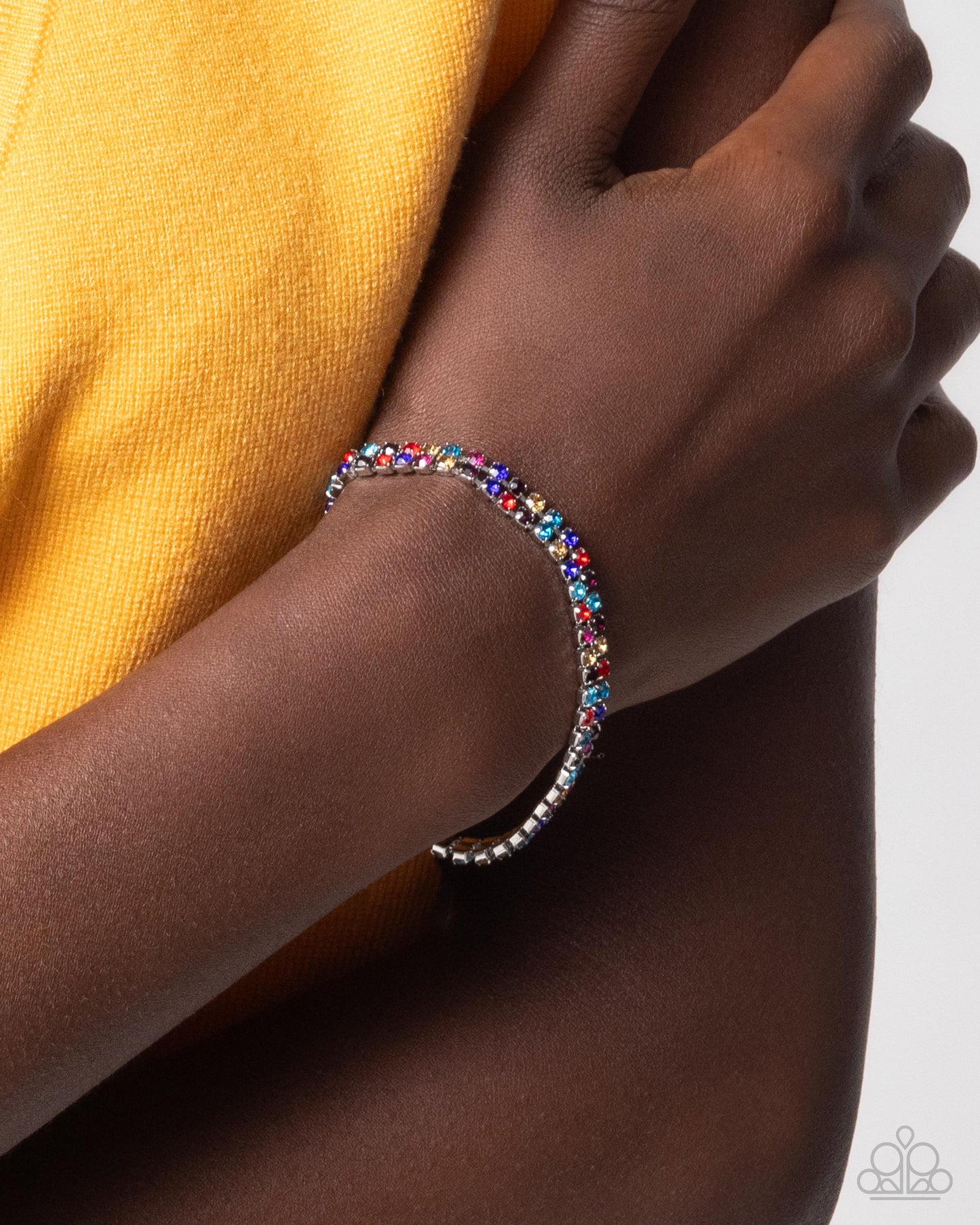 A Finishing Touch Terrific Trio - Multi Choker Necklace and Thrilling Trio - Multi Bracelet