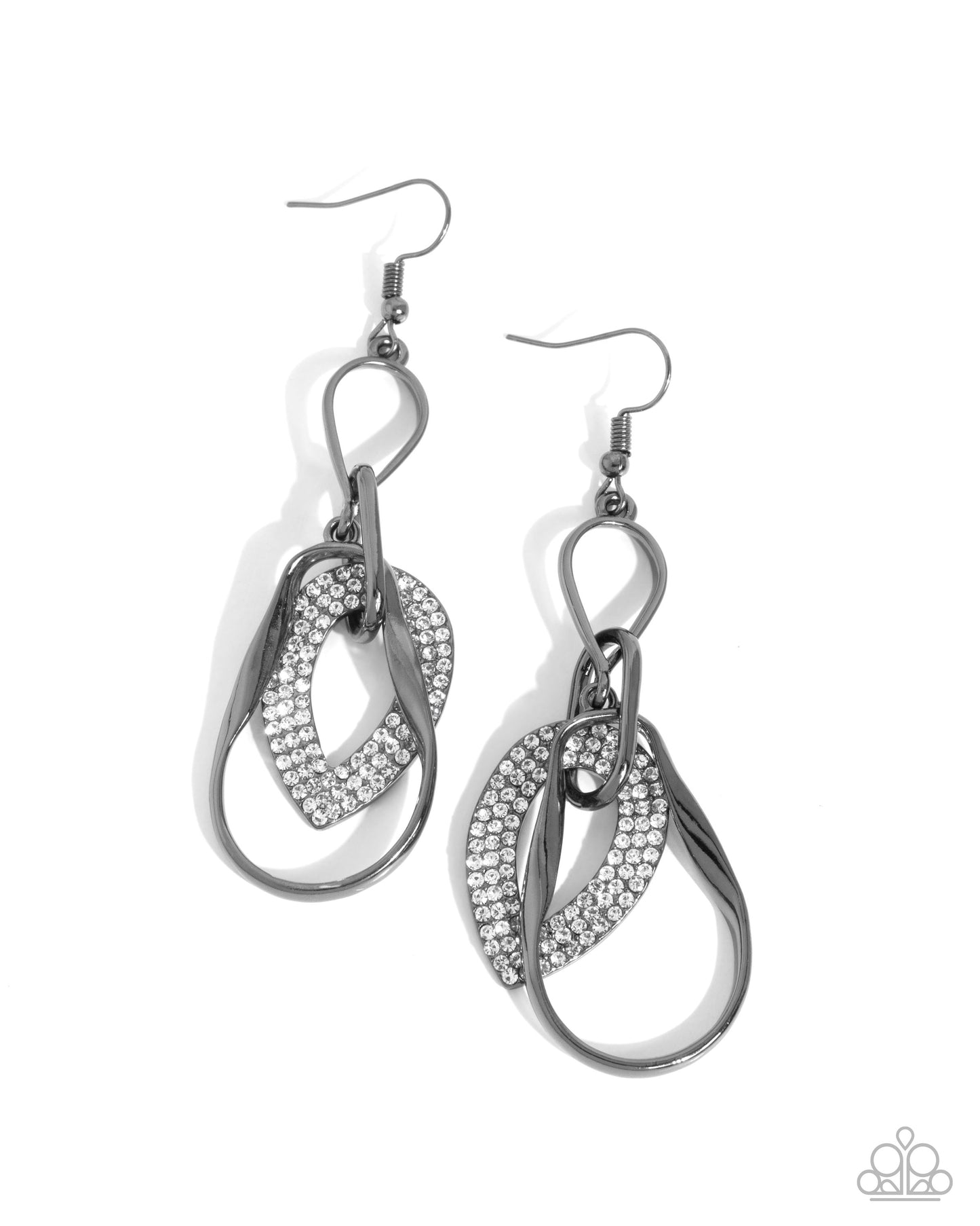 A Finishing Touch Teardrop Triumph - Black Earrings