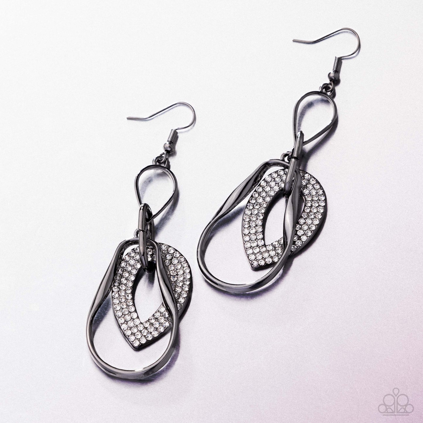 A Finishing Touch Teardrop Triumph - Black Earrings