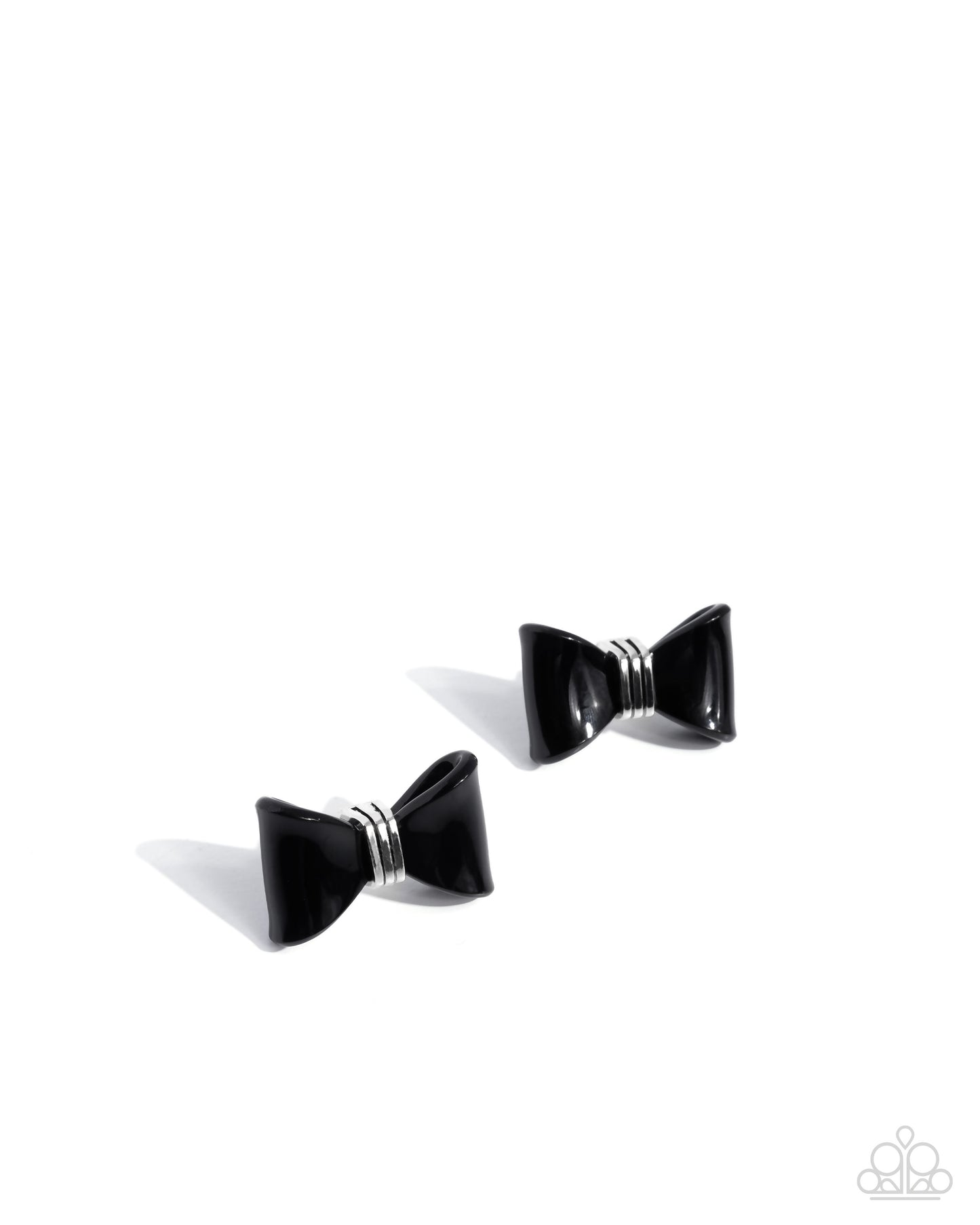 A Finishing Touch Spruced Up - Black Earrings