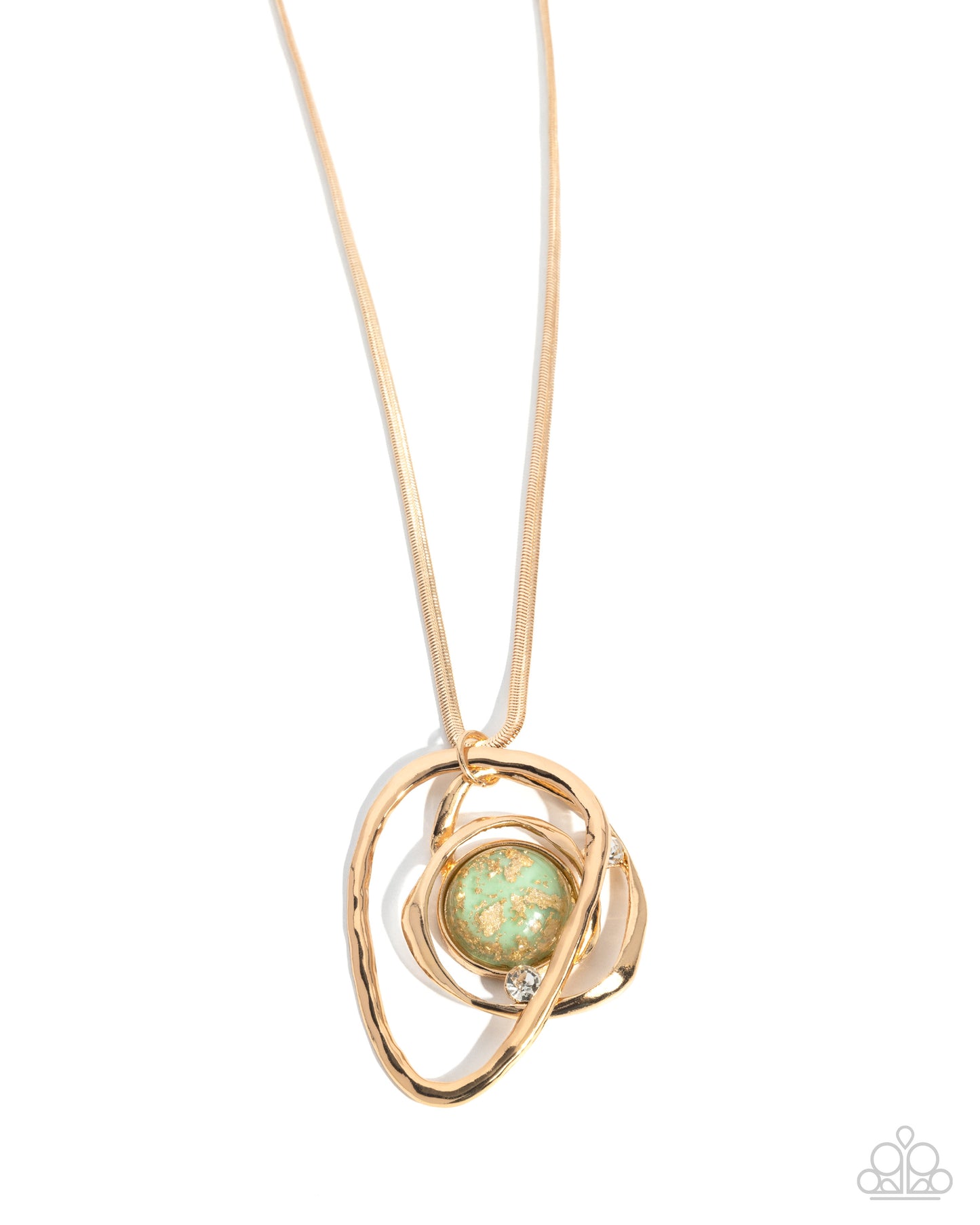 A Finishing Touch Abstract Advance - Green Necklace