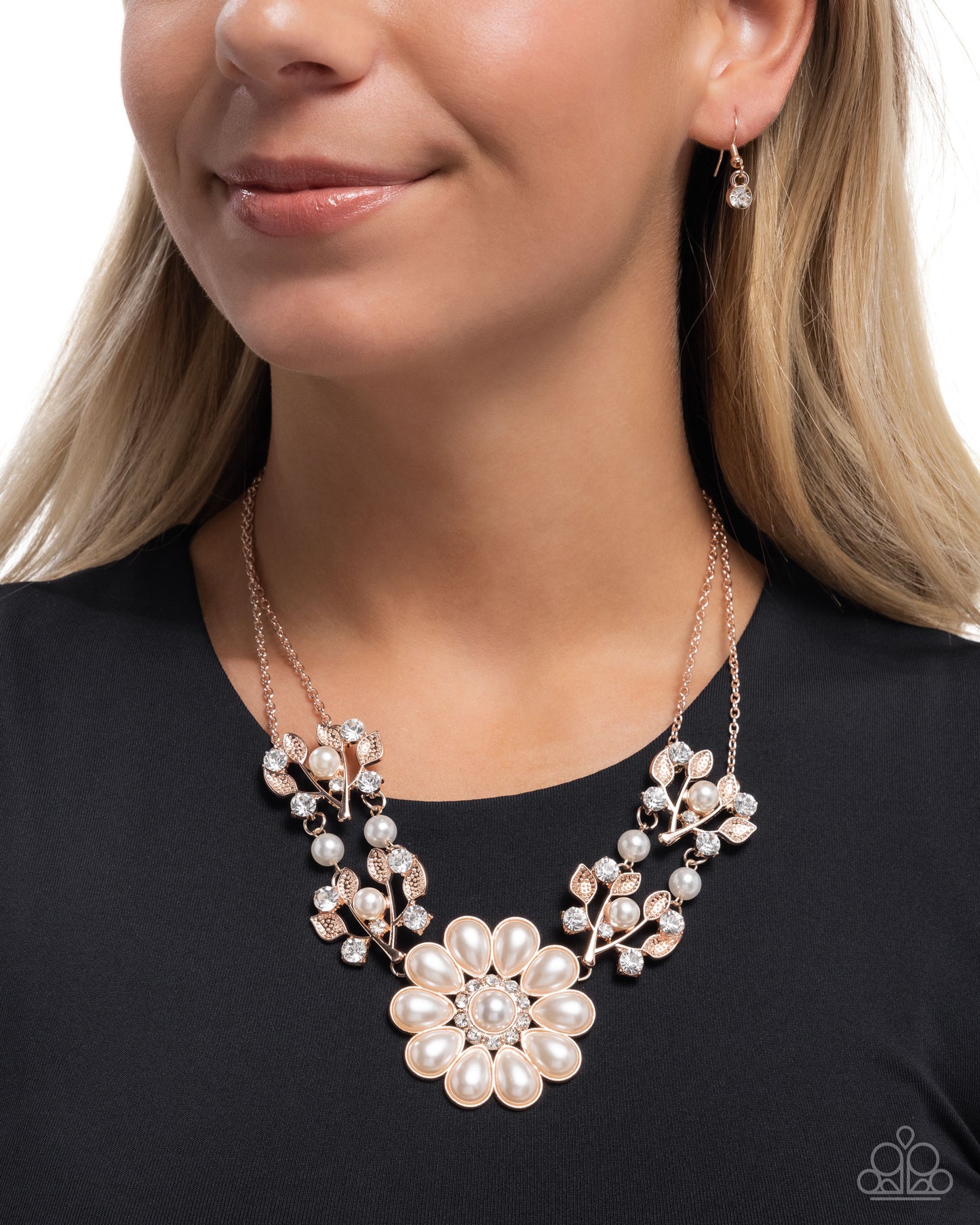 A Finishing Touch Sprouting Shimmer - Rose Gold Necklace