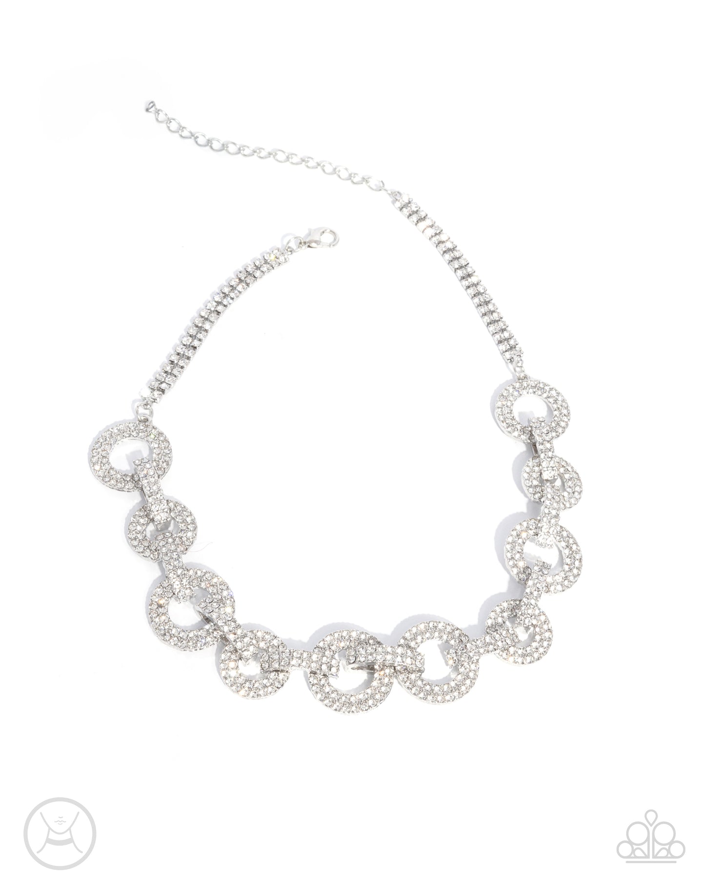 A Finishing Touch Elegant Embrace - White Necklace