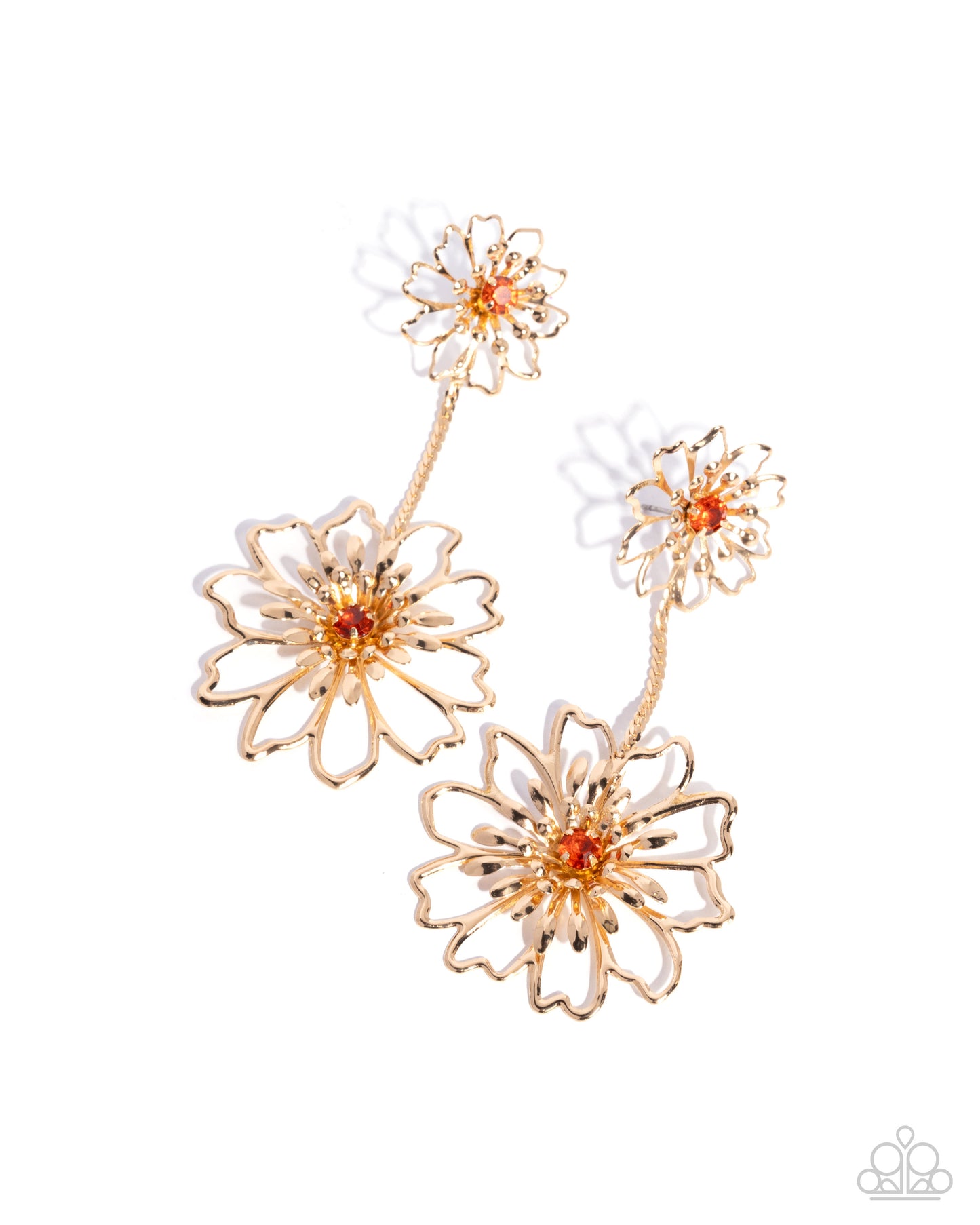 A Finishing Touch Wiry Whimsy - Orange Earrings