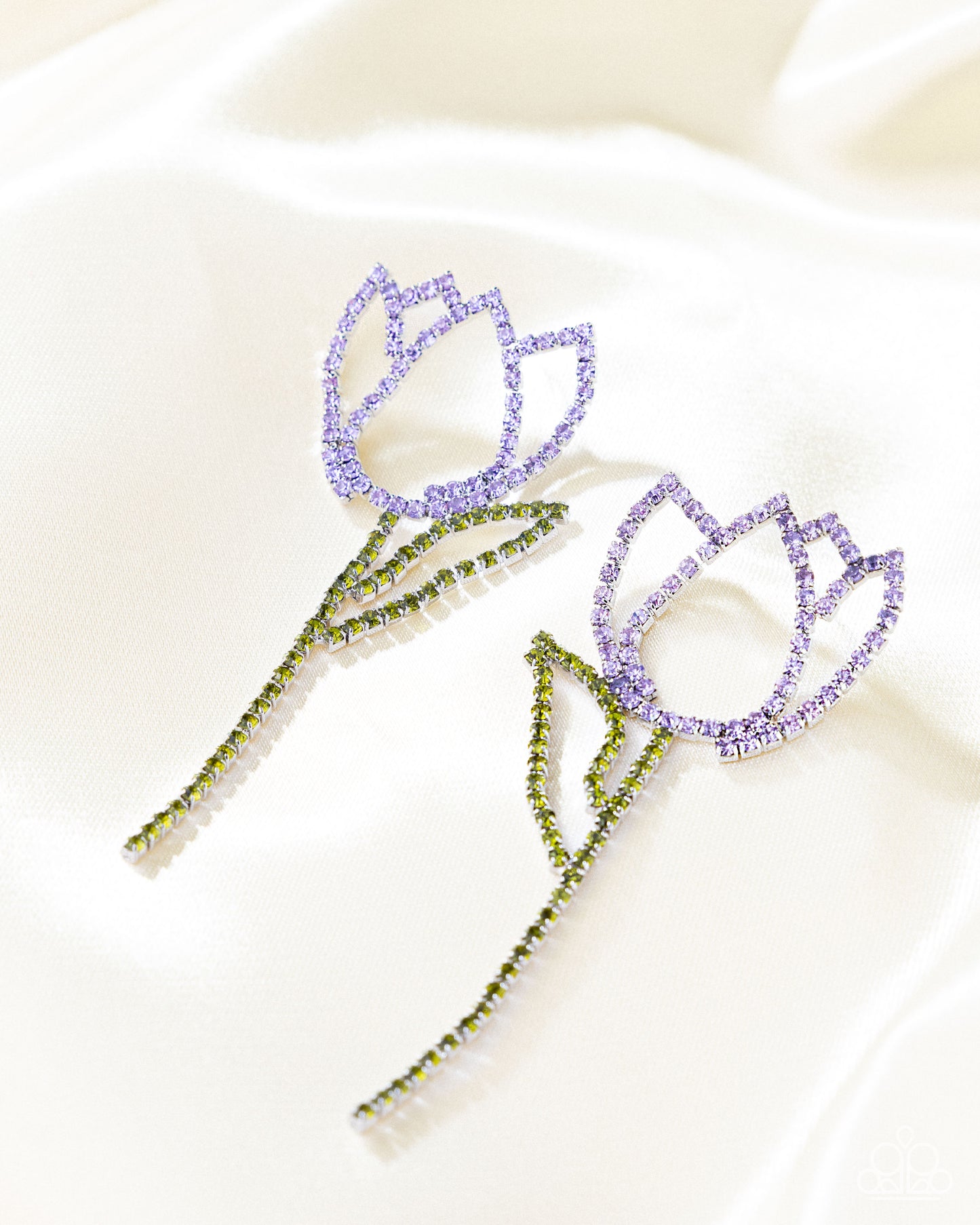 A Finishing Touch Tulip Transcendence - Purple Earrings
