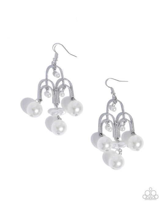 A Finishing Touch Patient Pearls - White Earrings