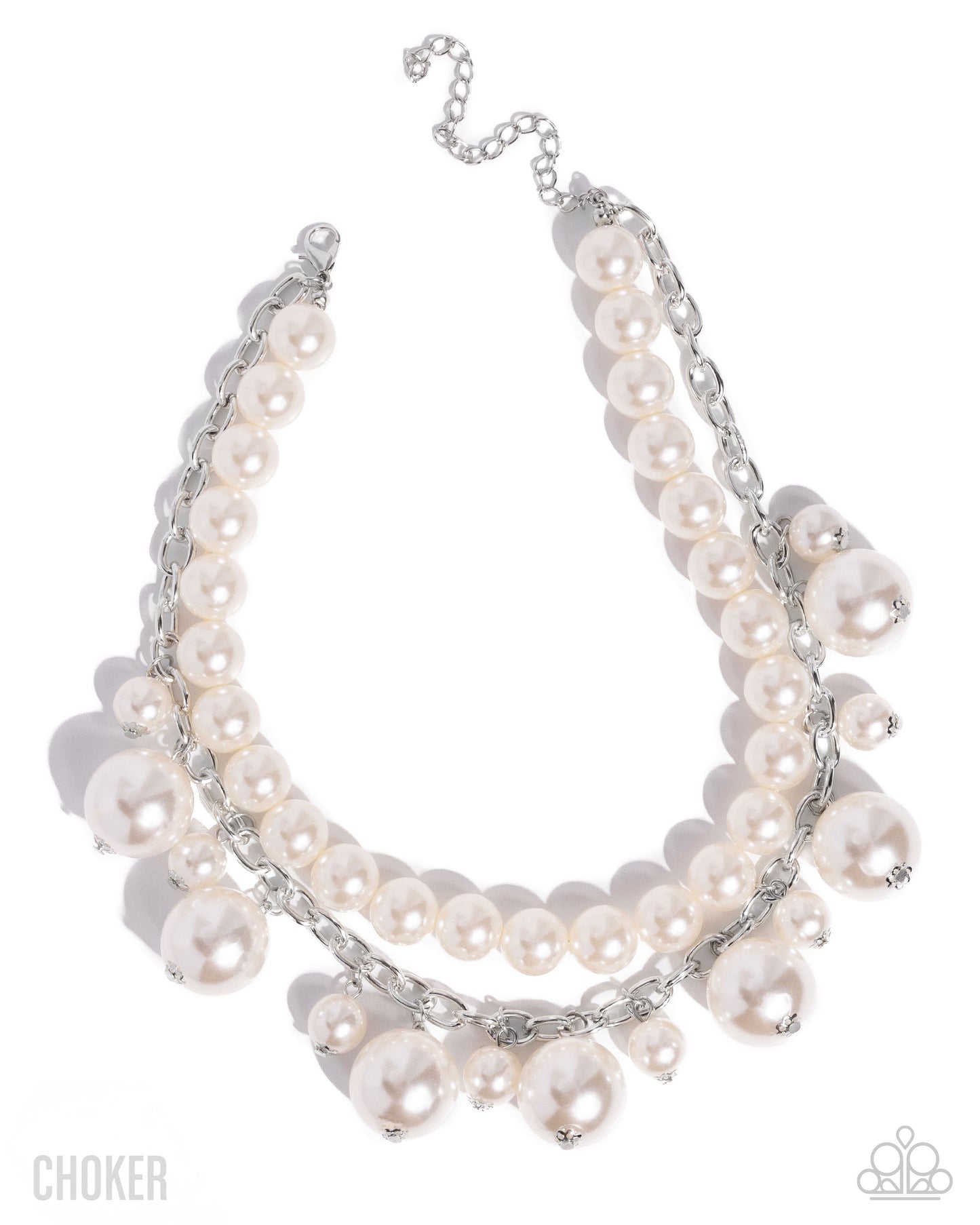 A Finishing Touch Sophisticated to the Max - White Necklace