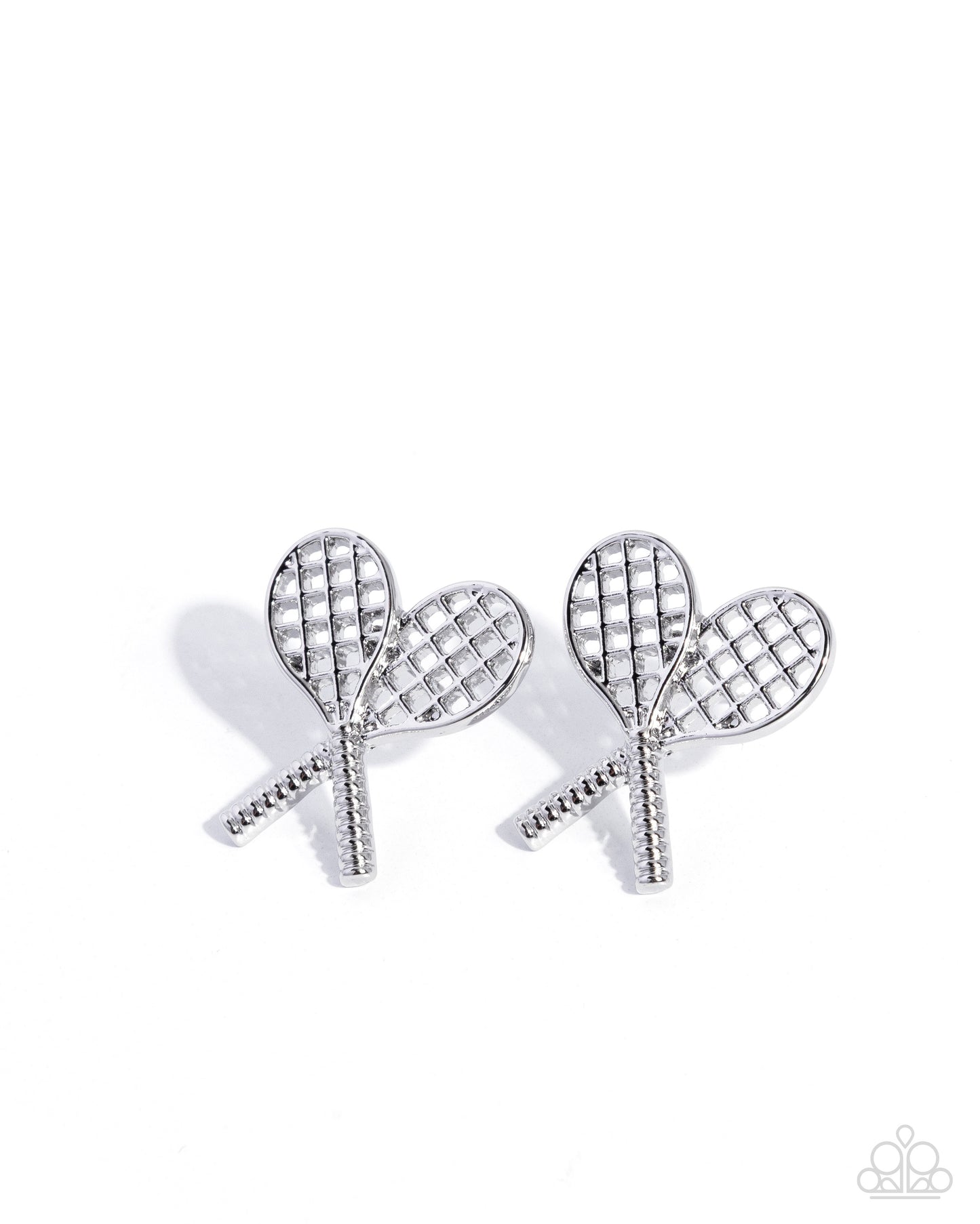 A Finishing Touch Tennis Team - Silver Earrings