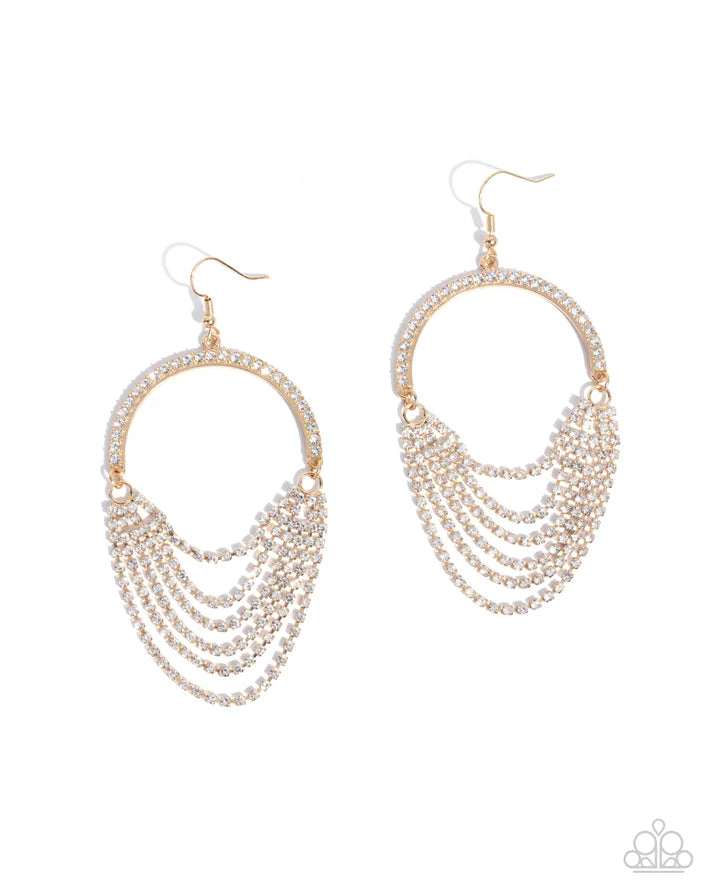 A Finishing Touch Ostentatious Opulence - Gold Earrings