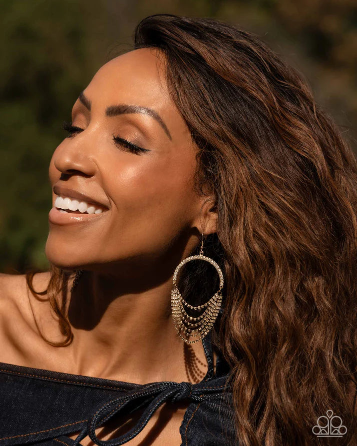 A Finishing Touch Ostentatious Opulence - Gold Earrings