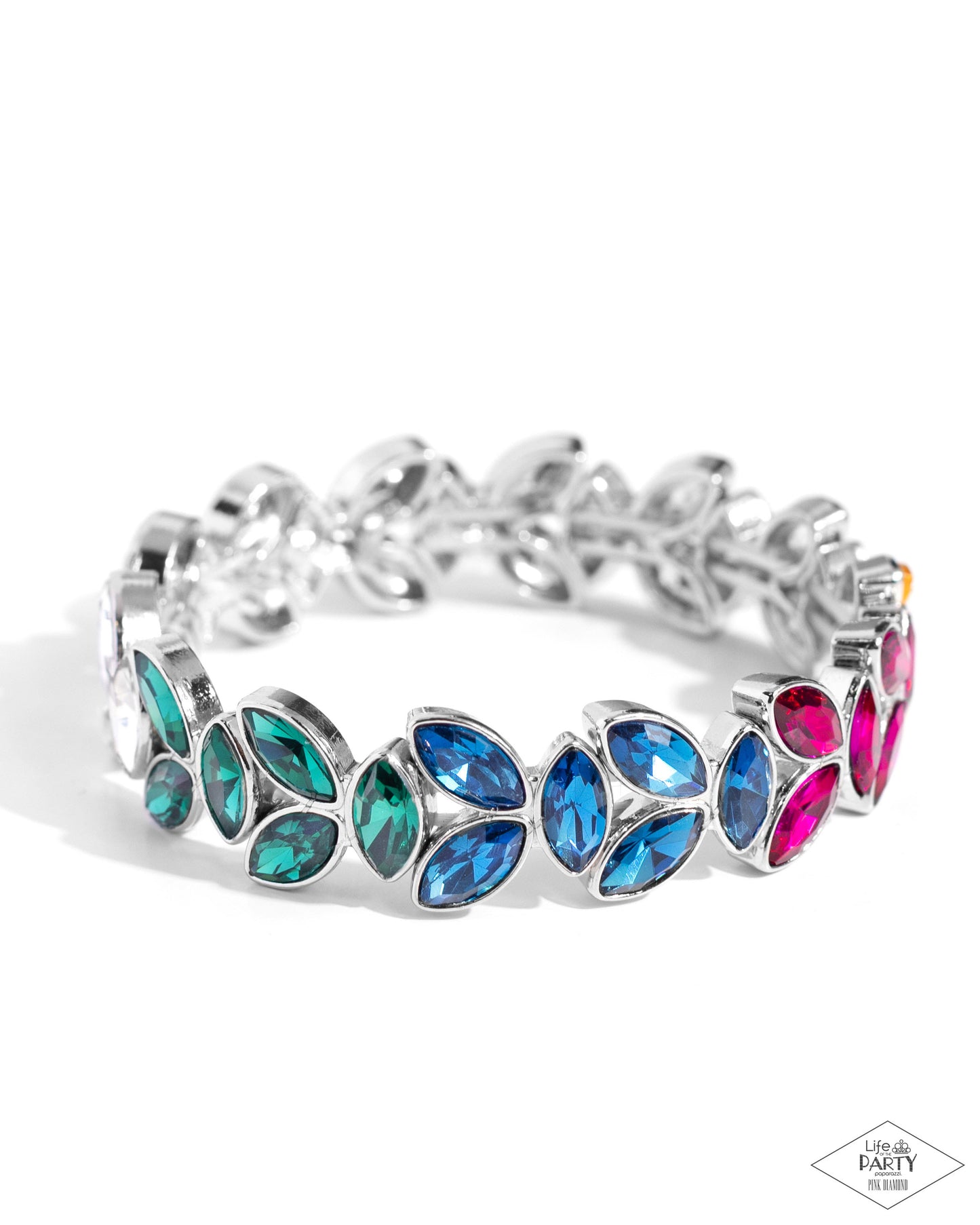 Paparazzi Gilded Gardens - Multicolor Bracelet - Pink Diamond Life of The Party Exclusive