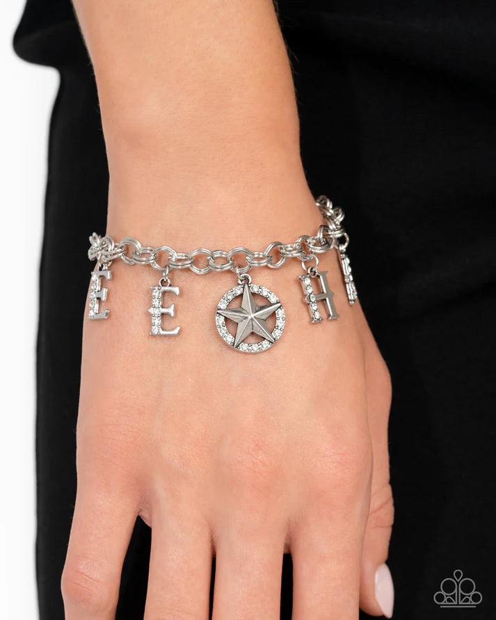 A Finishing Touch Yeehaw Yell - White Bracelet