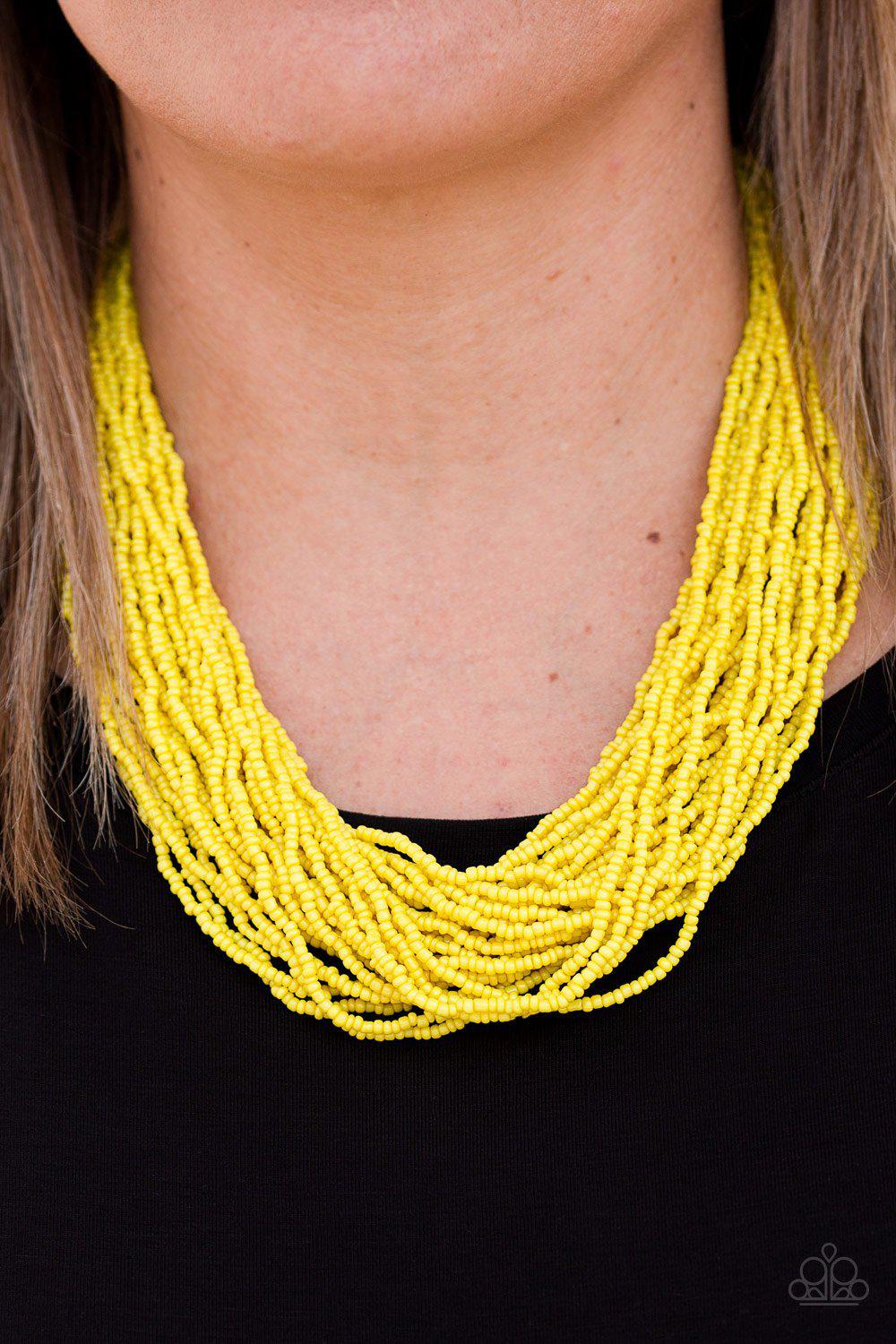Paparazzi The Show Must Congo On! - Yellow Necklace