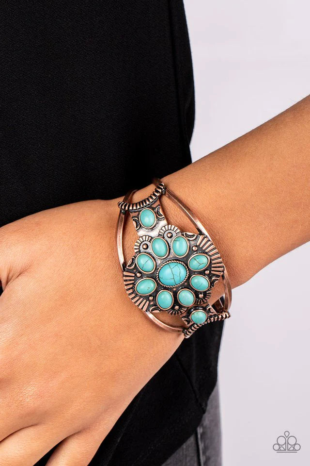 Copper Bracelets for Women - Paparazzi Wistfully Western Paparazzi jewelry image
