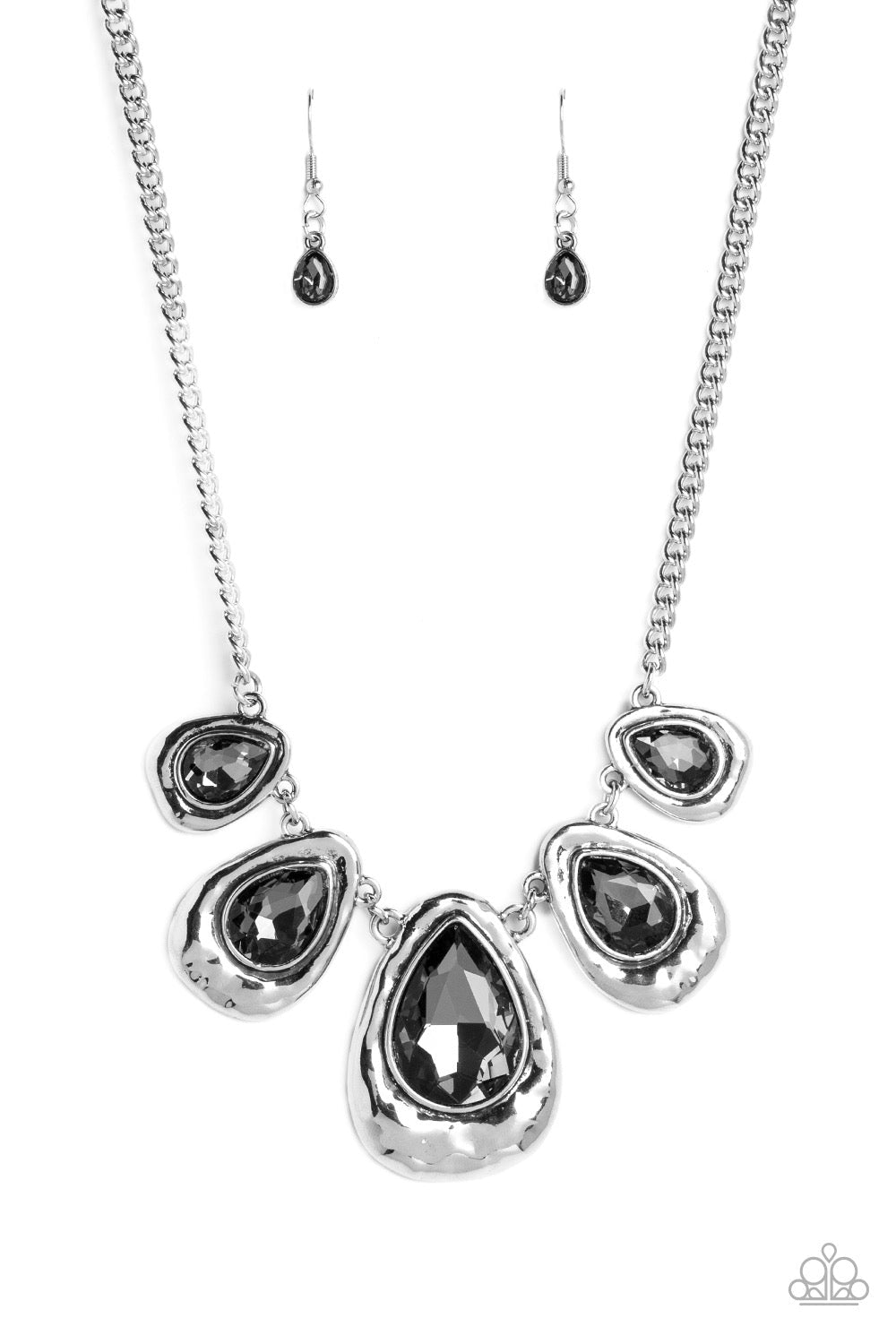 Paparazzi Formally Forged - Silver Necklace Paparazzi Jewelry Images 