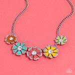 Flower Jewelry - Paparazzi Playful Posies Necklace  Paparazzi  jewelry image