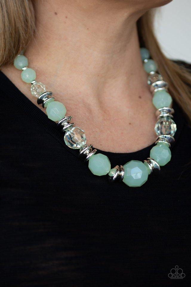 Paparazzi Dine and Dash - Green Necklace 