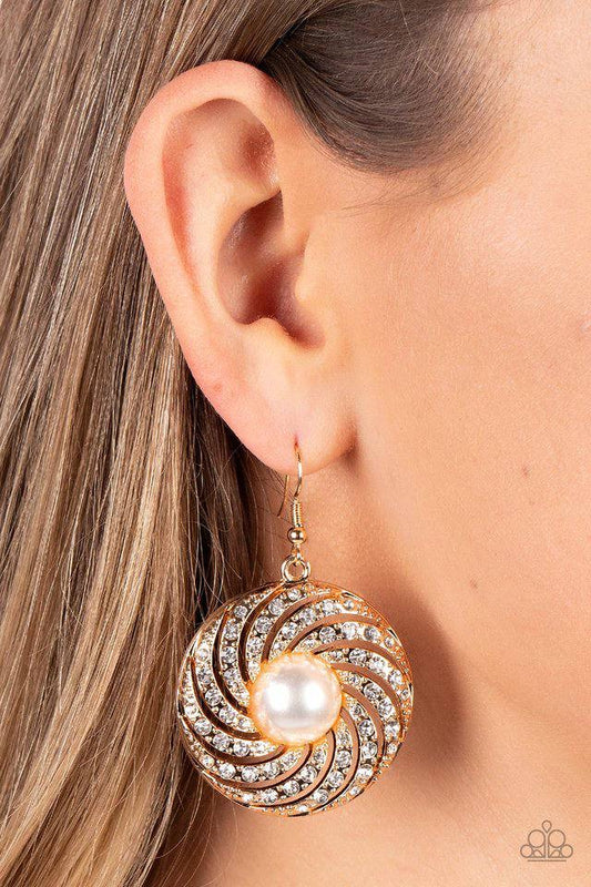 A Finishing Touch Vintage Vortex - Gold Earring