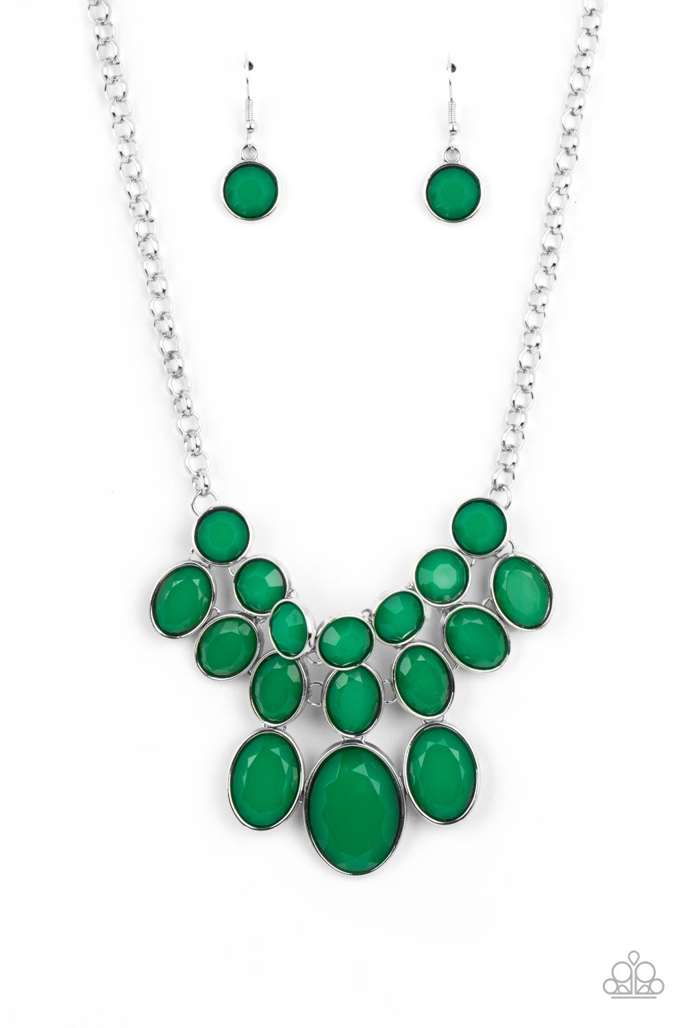 Bead Necklace - Paparazzi Delectable Daydream - Green Necklace Paparazzi jewelry image