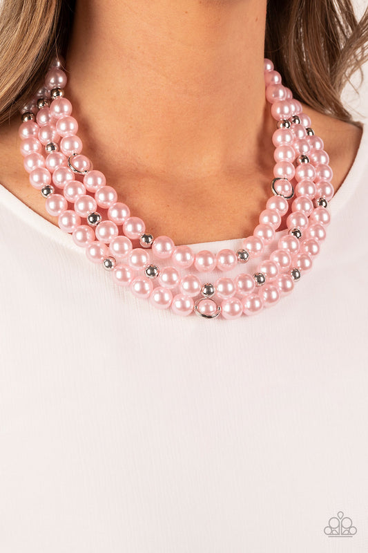Paparazzi Needs No Introduction - Pink Necklace 