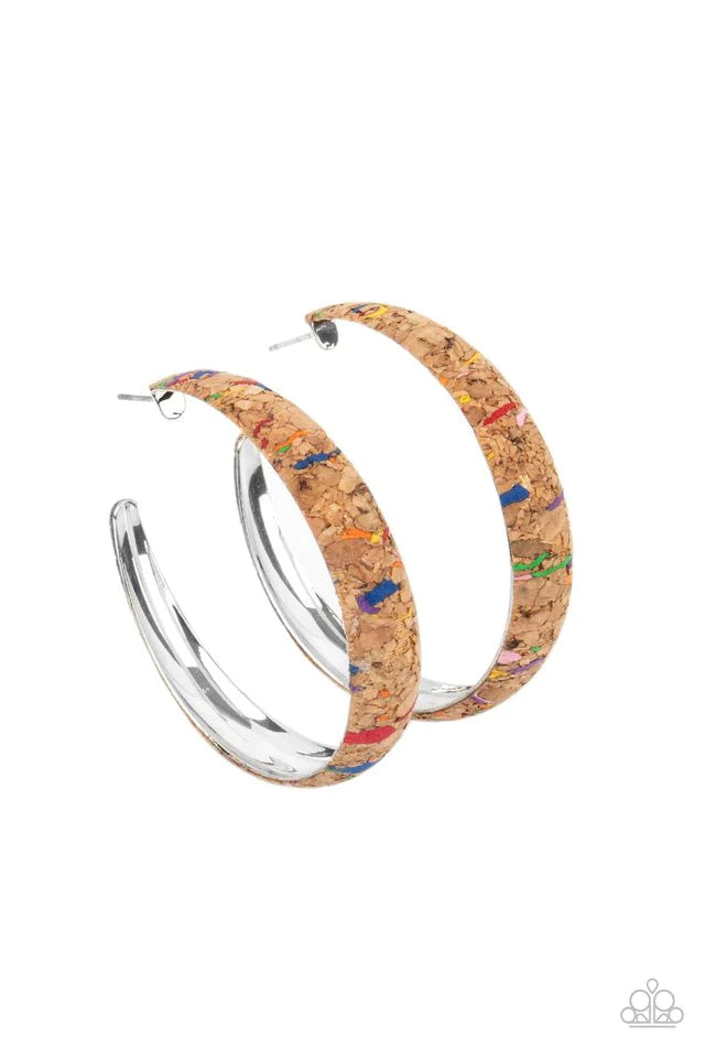 Paparazzi A Cork In The Road - Multi Hoop Earring Paparazzi Jewelry Images 