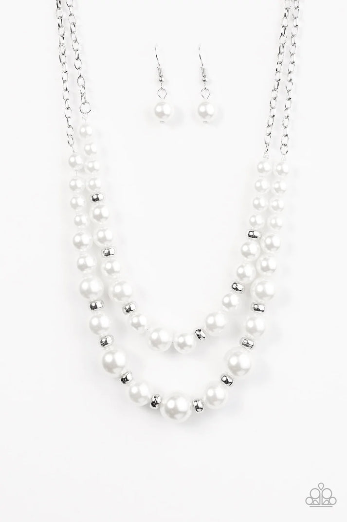 Paparazzi Pearly Perfectionist - White Necklace