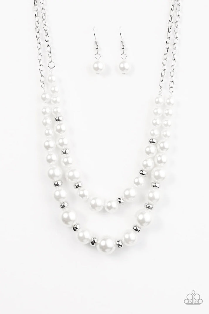 A Finishing Touch Pearly Perfectionist - White Necklace