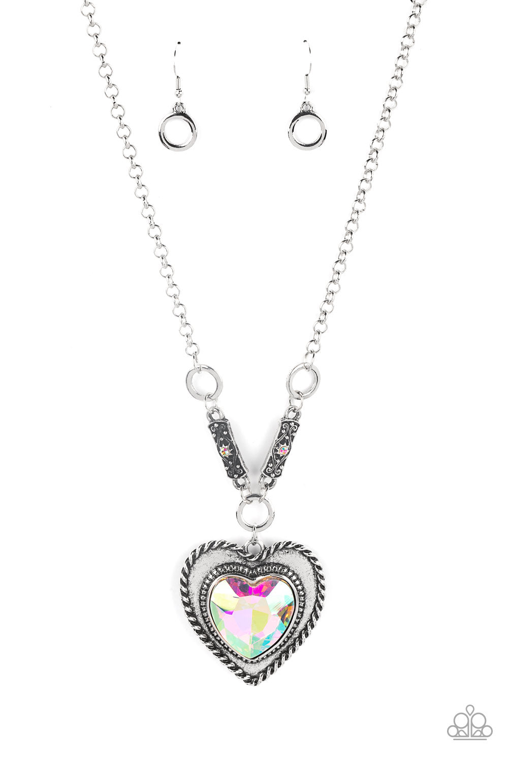 Paparazzi Heart Full of Fabulous - Multi Necklace - April 2022 Life Of The Party Exclusive - A Finishing Touch Jewelry
