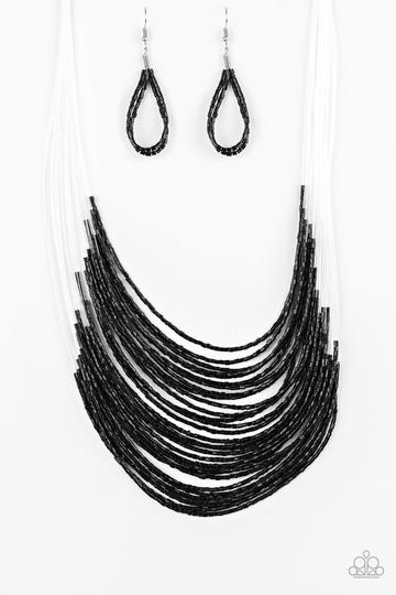 Paparazzi Catwalk Queen - Black Necklace - A Finishing Touch Jewelry