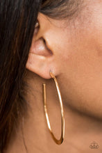 Paparazzi Center Of Eccentric - Gold Earrings-Paparazzi Accessories Jewelry