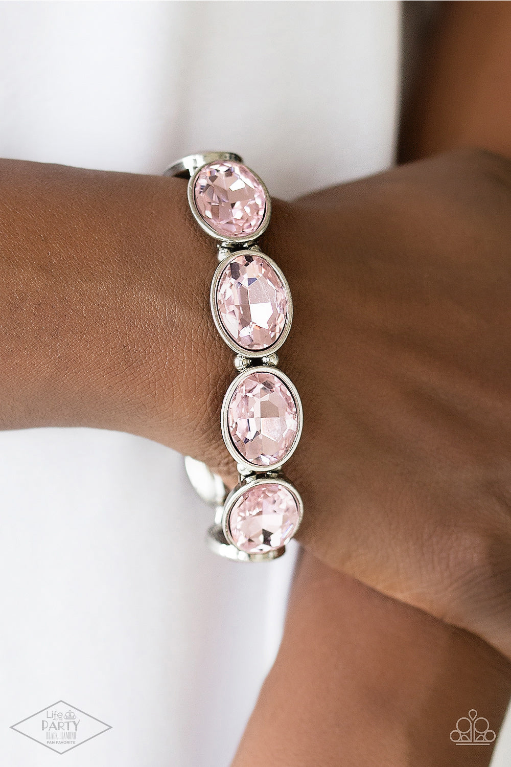 Paparazzi DIVA In Disguise - Pink Bracelet - Life of the Party Black Diamond - A Finishing Touch Jewelry