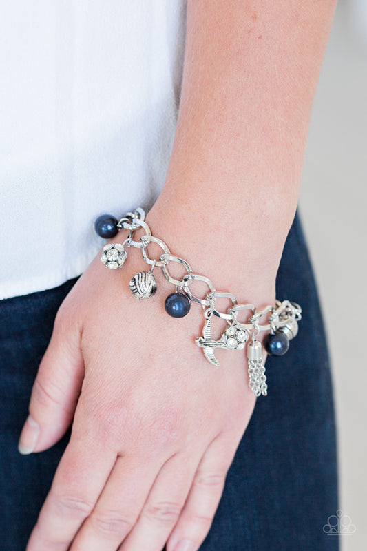 Copy of Paparazzi Lady Love Dove - Blue Pearls Bracelet - A Finishing Touch Jewelry