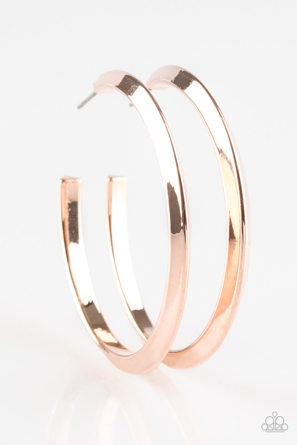 Paparazzi Some Like It HAUTE - Rose Gold Hoop Earrings - A Finishing Touch 