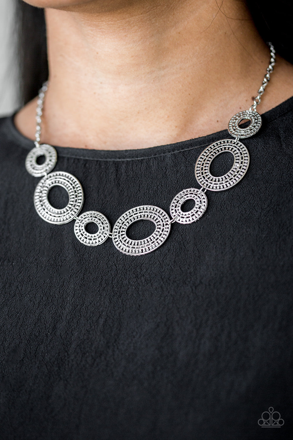 Paparazzi Basically Baltic - Silver Necklace - A Finishing Touch Jewelry