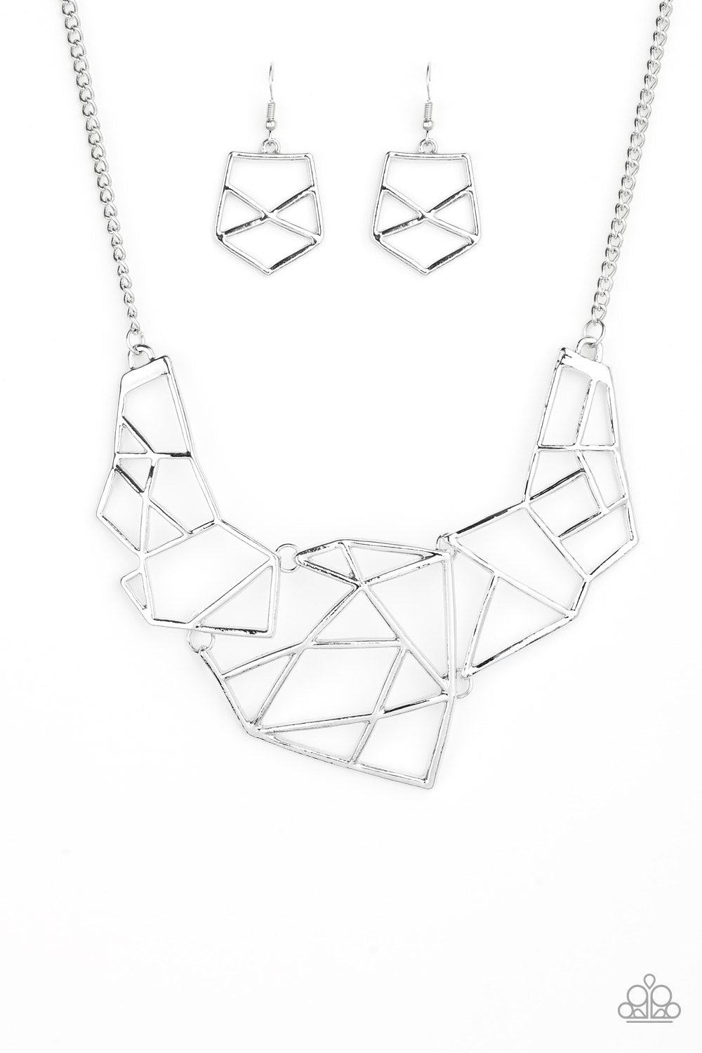 Paparazzi World Shattering - Silver Necklace - A Finishing Touch 