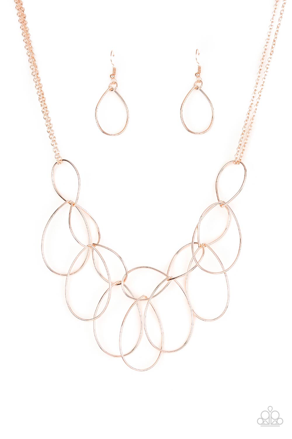Paparazzi Top-TEAR Fashion - Rose Gold Necklace - A Finishing Touch Jewelry