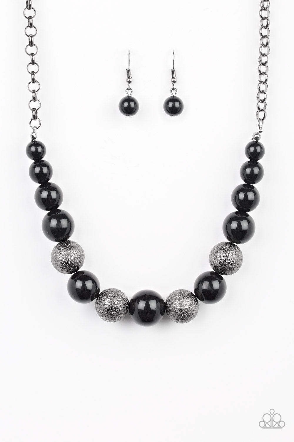 Paparazzi Color Me CEO - Black Necklace - A Finishing Touch 