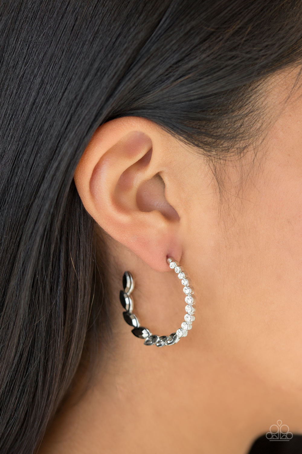 Paparazzi Prime Time Princess - Silver Earrings - A Finishing Touch 