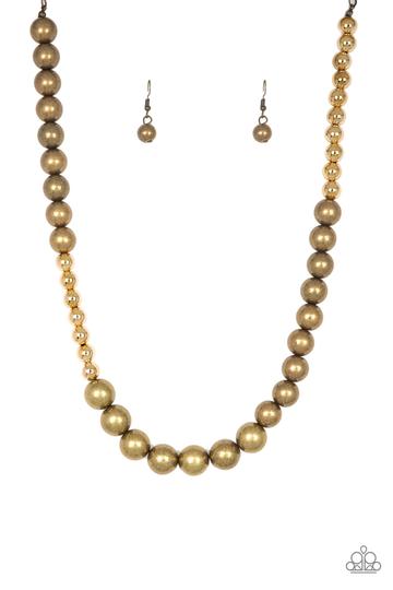 Paparazzi Power To The People - Brass Necklace - A Finishing Touch Jewelry