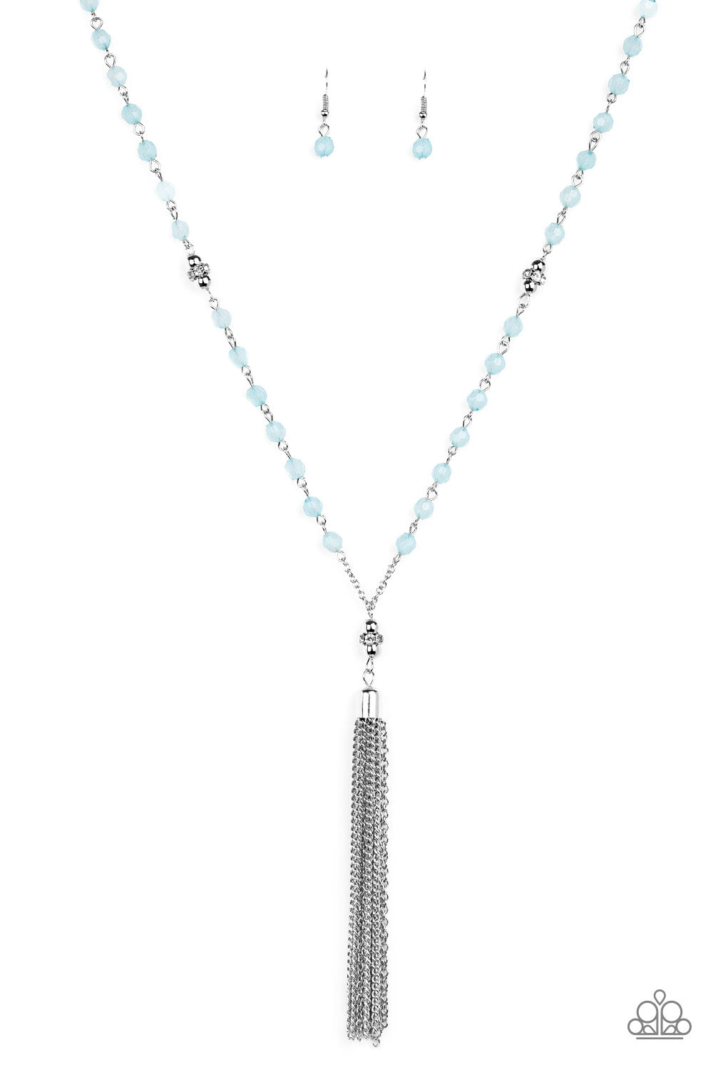 Paparazzi Tassel Takeover - Blue Necklace - A Finishing Touch 