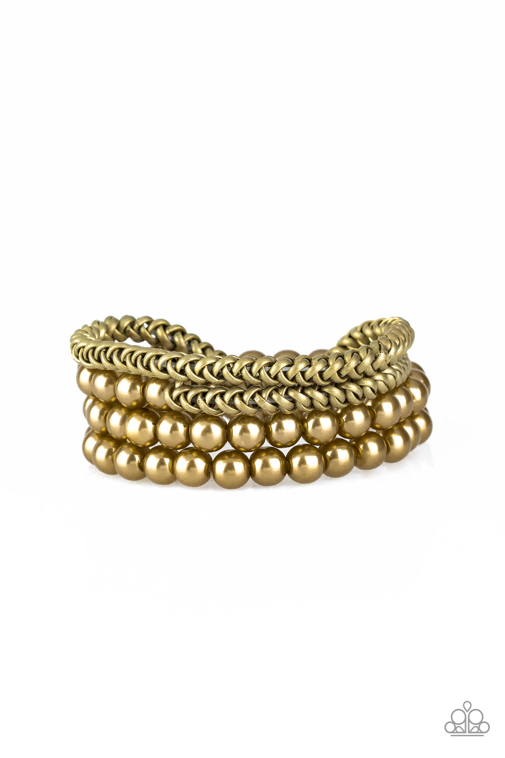 Paparazzi Industrial Incognito - Brass Bracelet - A Finishing Touch 