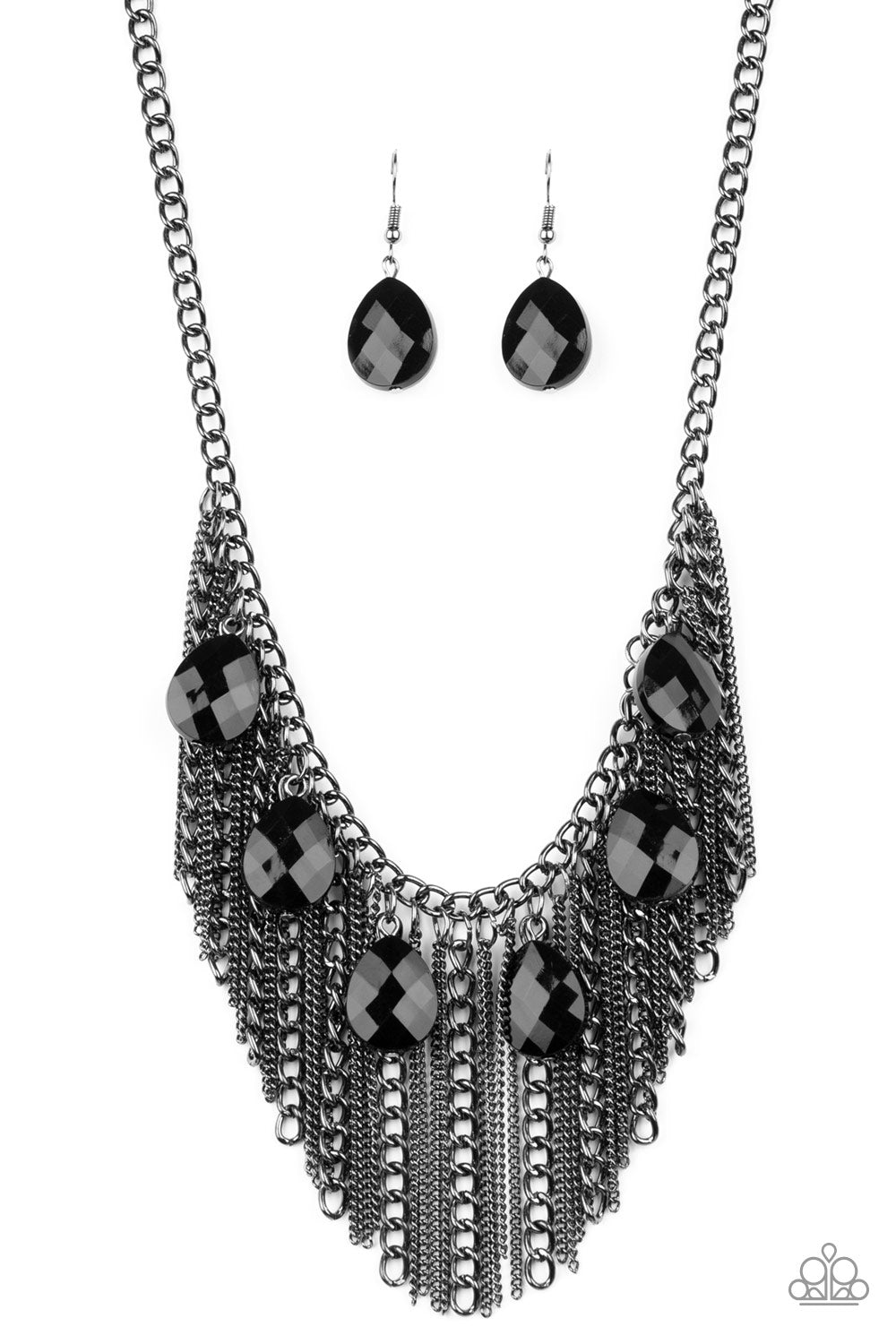Paparazzi Jewelry Forbidden Love Black necklace ( Life of the Party  Diamond) - La Paz County Sheriff's Office 