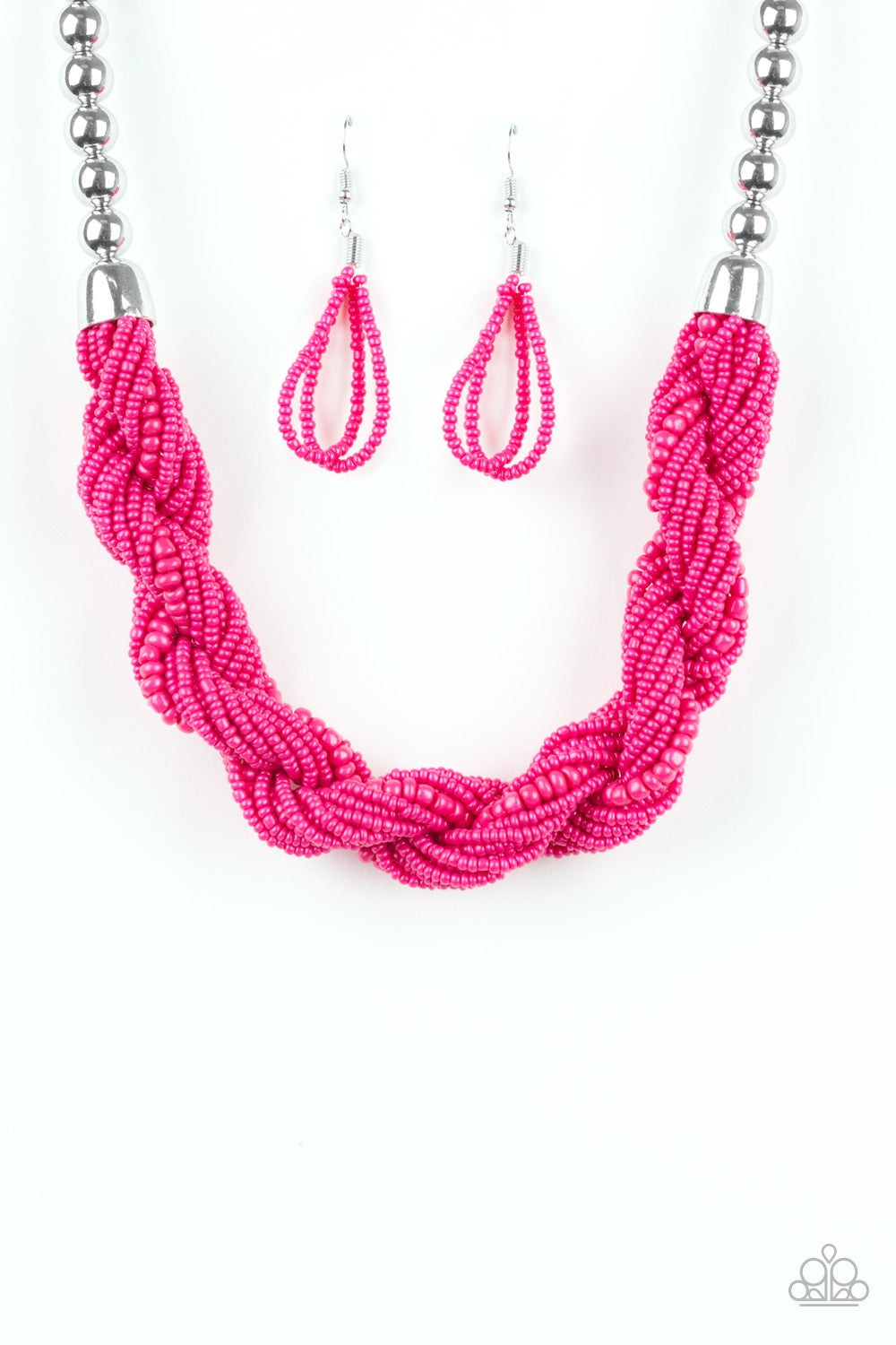 Paparazzi Savannah Surfin - Pink Seed Beads Necklace - A Finishing Touch 